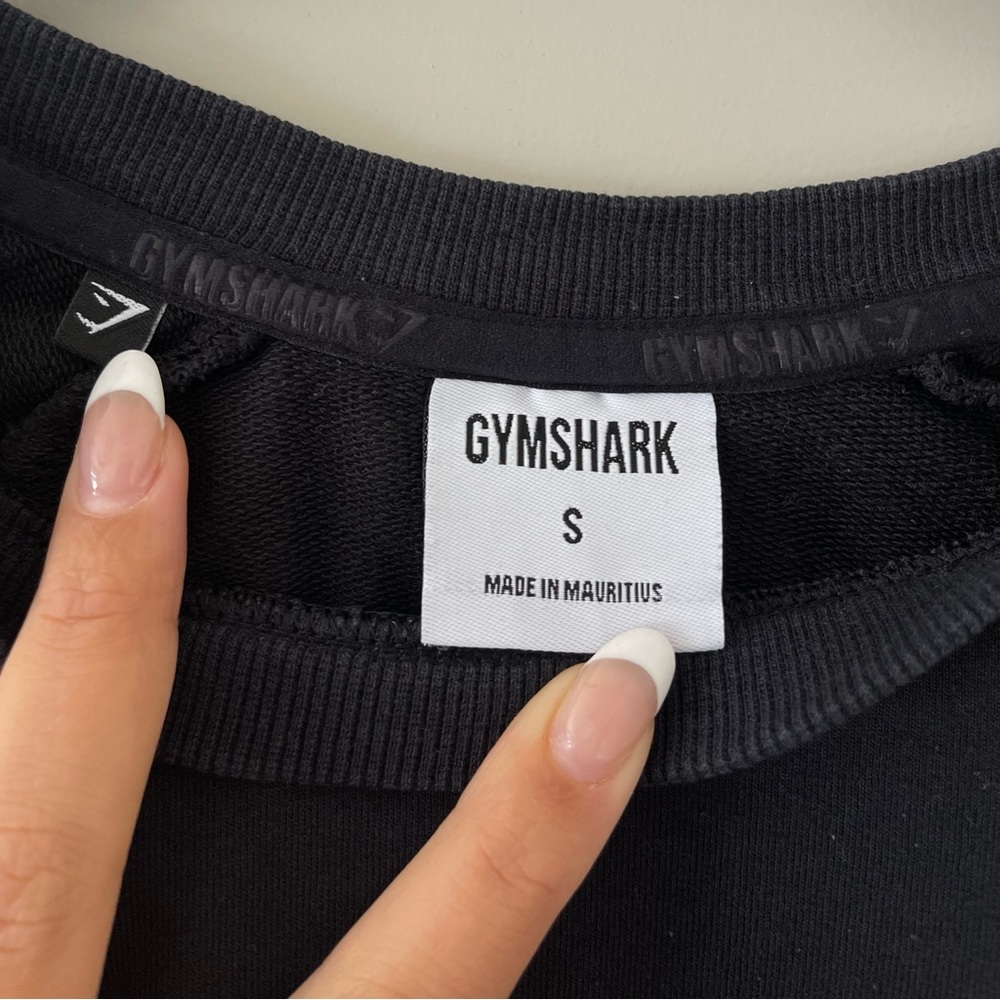 Gymshark Training Cropped Sweater Black - Picture 2 of 3